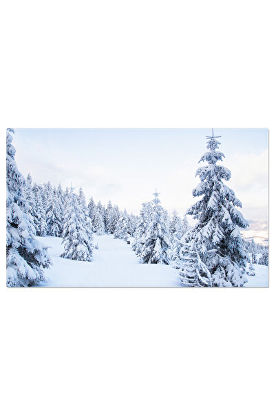 StoryGift Romania Tablou Canvas - Iarna Magica: Paduri Inghetate, Peisaje Alp...