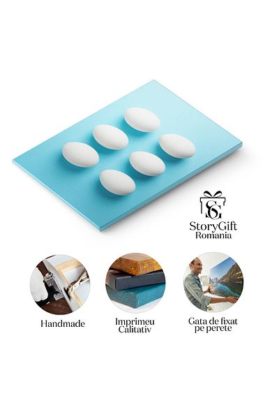 StoryGift Romania Tablou Canvas: Delicii Culinare De Paste - Gatit, Traditional, Galben, Produse De Casa
