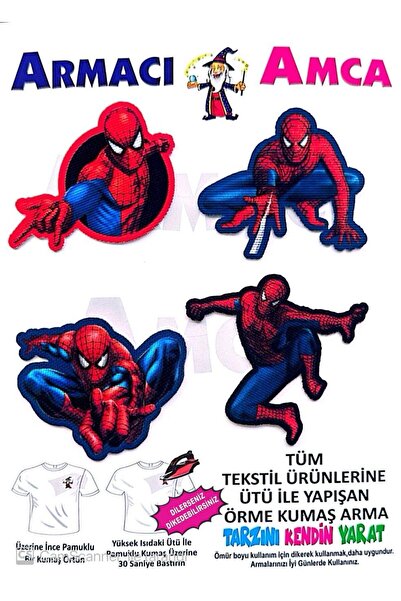 Armacı Amca ÜTÜ İLE YAPIŞAN 4 ADET ÖRME KUMAŞ ARMA YIRTIK KAPATICI PRATİK YAM...