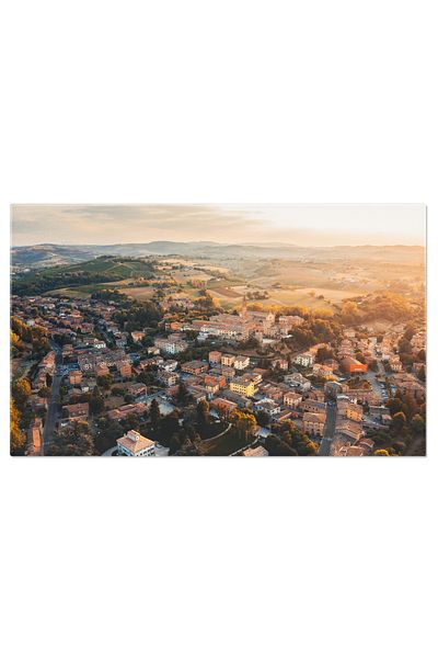 StoryGift Romania Canvas Print: Modena, Italy - Architecture, Cityscape, Dusk, European Panorama