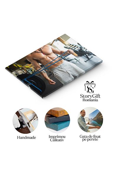 StoryGift Romania Tablou Canvas: Cultura Fizica - Exercitii Cu Banda Elastica