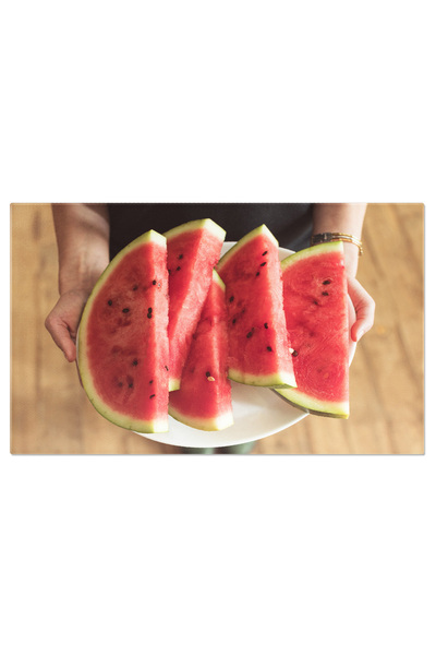 StoryGift Romania Tablou Canvas: Placerea De A Savura O Felie De Pepene Verde - Nutritie, Racoritor, Vara