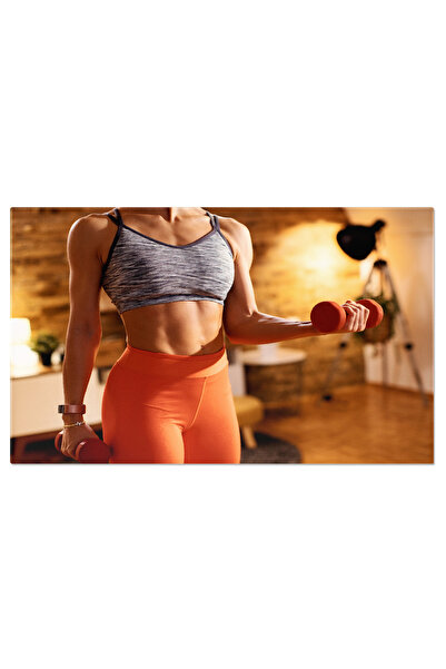 StoryGift Romania Tablou Canvas: Antrenament La Domiciliu - Fitness Si Motivatie