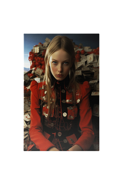 StoryGift Romania Tablou Canvas: Fotografie Cu O Fata Imbracata Elegant - Car...