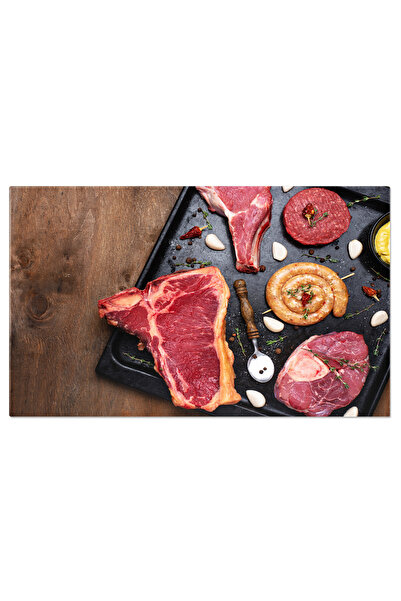 StoryGift Romania Tablou Canvas Asortiment De Diferite Tipuri De Carne Divers...