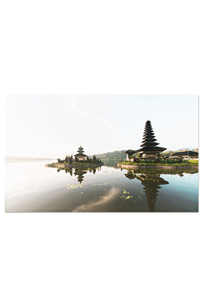 StoryGift Romania Tablou Canvas Templul Pura Ulun Danu Beratan La Rasarit In ...