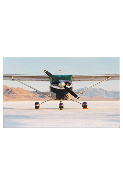 StoryGift Romania Tablou Canvas: Avion Deasupra Saratelor Bonneville, O Persp...