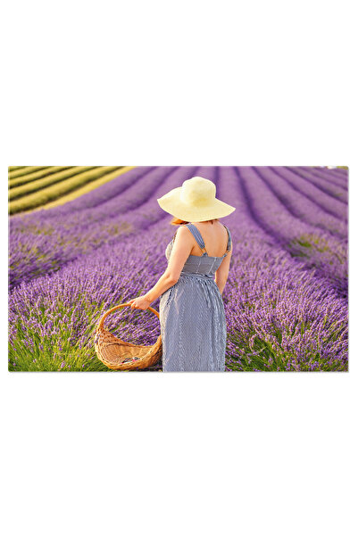 StoryGift Romania Tablou Canvas Tanara Cu Palarie De Paie Se Bucura De Drumul...