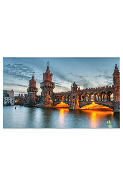 StoryGift Romania Tablou Canvas Frumosul Pod Oberbaum Din Berlin, Arhitectura...