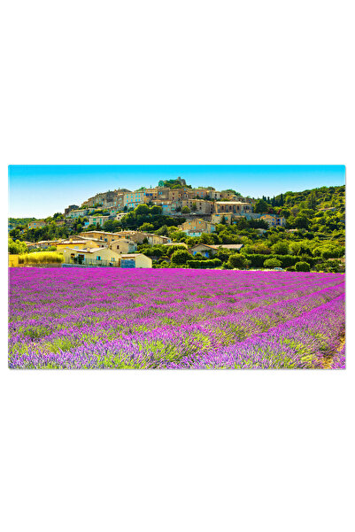 StoryGift Romania Tablou Canvas Simiane-la-rotonde, Lavanda In Provence, Azur...