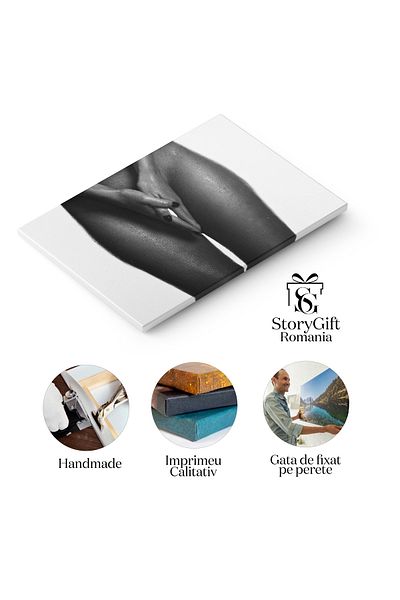 StoryGift Romania Tablou Canvas - Pasiune Sub Stropi De Apa: Senzualitate In Culori Si Forme