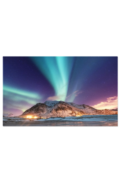 StoryGift Romania Tablou Canvas Aurora Boreala Peste Insulele Lofoten, Norveg...