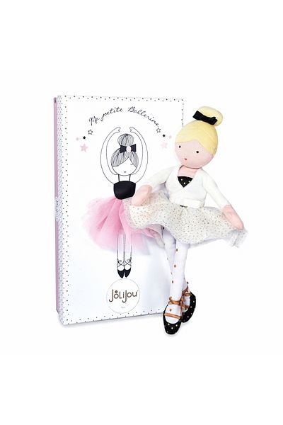 JOLIJOU Balerina Anais, 35 cm, material textil, alb