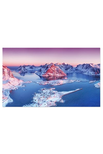 StoryGift Romania Tablou Canvas Vedere Aeriana La Mare Si Stanci, Peisaj Natural Aerian, Turism, Indonezia, Apa,