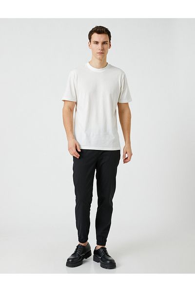 Koton Chino Jogger Pants Lace Waist Pocket Detailed Cotton