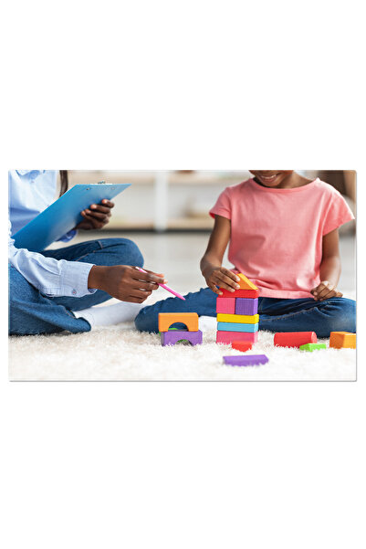 StoryGift Romania Tablou Canvas - Terapie Pentru Copii: Psiholog Si Mic Pacient