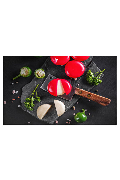 StoryGift Romania Tablou Canvas Deliciosul Cascaval Rotund, O Alegere Gourmet...