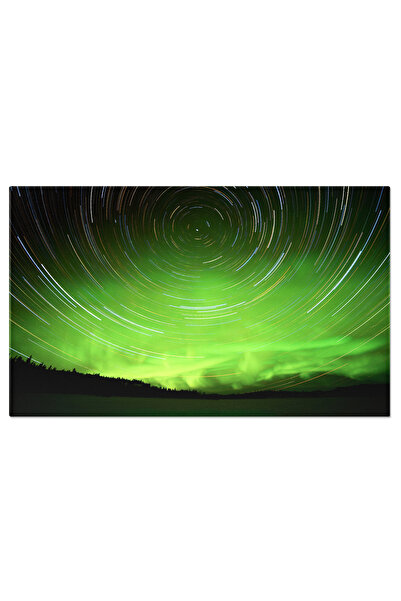 StoryGift Romania Tablou Canvas Cu Aurora Boreala - Magie Cosmica In Noapte