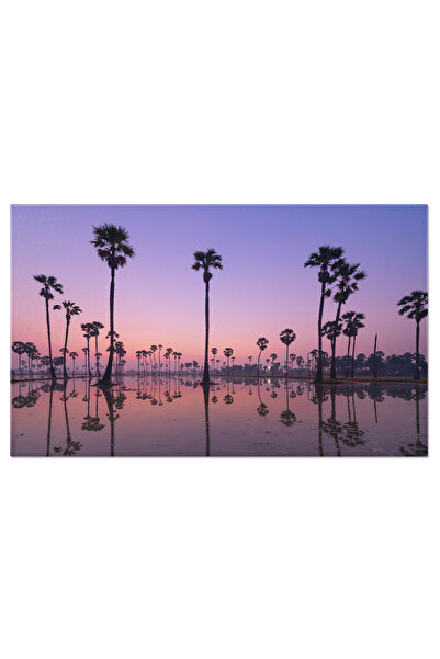 StoryGift Romania Tablou Canvas Echilibru Rural Camp De Rijea Si Baloturi, Ba...