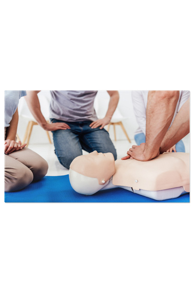 StoryGift Romania Tablou Canvas - Echipament Medical, Instruire In Primul Ajutor, Patru Persoane, Sanatate