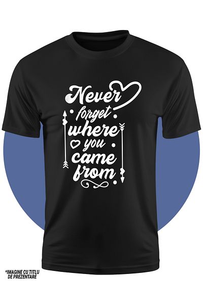 StoryGift Romania Tricou Copii Cu Un Mesaj Motivational "never Forget Where You Came From" - Nu Uita Nicioda