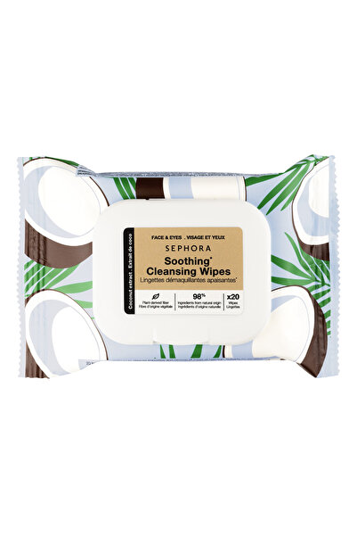 SEPHORA Soothing Cleansing Wipes Makyaj Temizleme Mendili COCONUT ( HASSAS CİLTLER ) 20 Adet Elsbeauty
