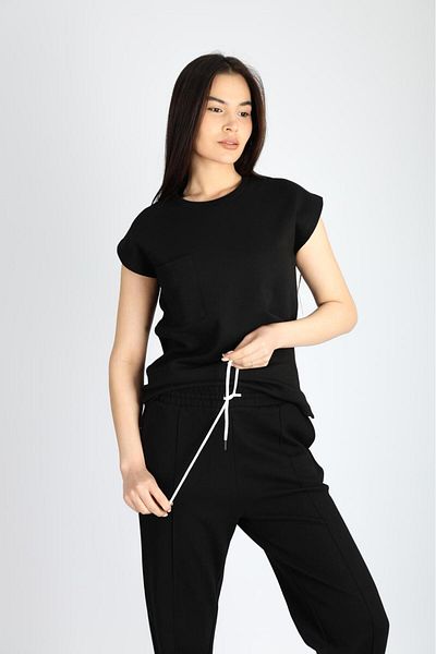 PRADIER Short Sleeve Bottom Top Tracksuit Set
