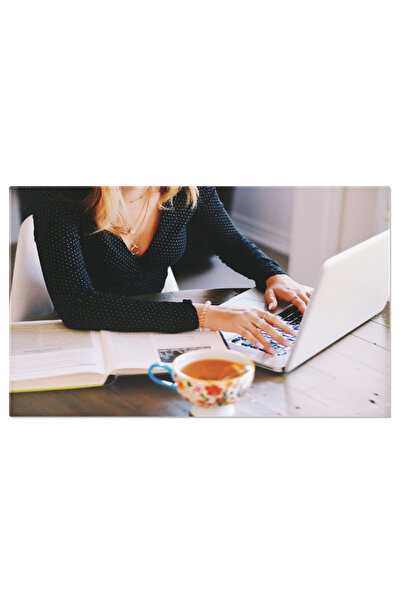 StoryGift Romania Tablou Canvas - Femeie De Afaceri: Munca De Acasa Si Invata...