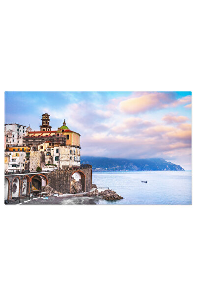 StoryGift Romania Tablou Canvas View Panoramic A Atrani In Coasta Amalfi, Ita...