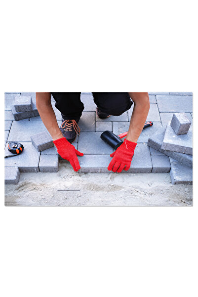 StoryGift Romania Tablou Canvas Maestrul In Manusi Galbene Aseaza Pavele, Con...