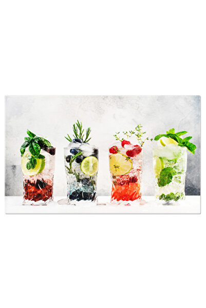 StoryGift Romania Tablou Canvas - Vara In Pahar: Mixuri Racoritoare Pentru Serile Fierbinti - Mocktails, Bar, Rac