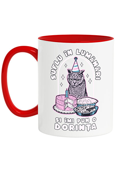 StoryGift Romania Cana Pisica suparata aniversare Suflu în lumanari si imi pu...
