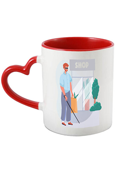 StoryGift Romania Cana Cu Magazin, Ochelari, Nevazator, Baston, Multicolor 33...