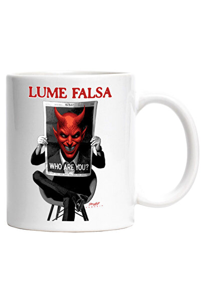 StoryGift Romania Cana Om cu Ziar Diavol Text Lume Falsa Who Are You_, 330ml,...