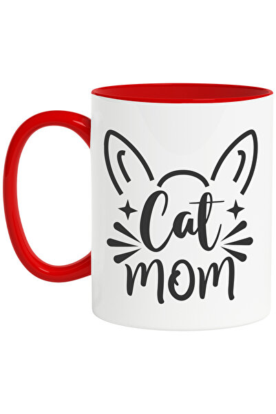 StoryGift Romania Cana cu ilustratie afisand urechi de pisica si mesajul "Cat...