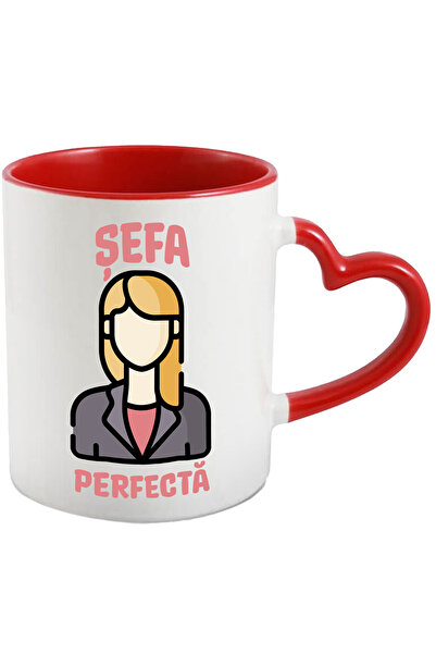 StoryGift Romania Cana sefa perfecta, contur feminin, loc de munca, femeie li...