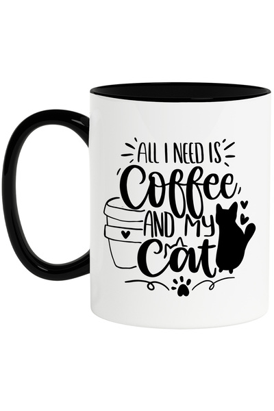 StoryGift Romania Mug for coffee and cat lovers with message in English with ...