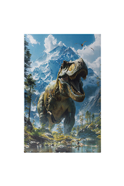 StoryGift Romania Tablou Canvas Marele Dinozaur Inspaimantator Prinde Pasaril...