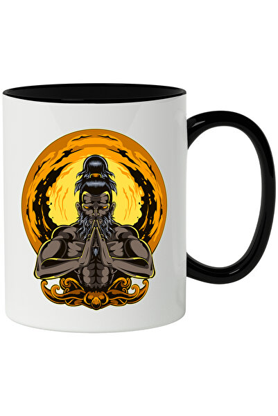 StoryGift Romania Cana Cu Barbat, Flacari, Sfera, Muschi, Fantasy, Luptator, ...