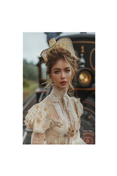 StoryGift Romania Tablou Canvas Întâlnire Cu Alte Timpuri În Gară Domnița Pre...