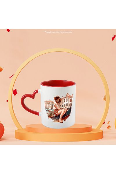 StoryGift Romania Cana cu o fata intr-o barca, calatorie, ilustratie, Venetia, apa, excursie, vizi, Cu ,STG