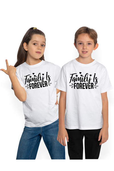 StoryGift Romania Children's T-shirt with the text in English "Family is fore...