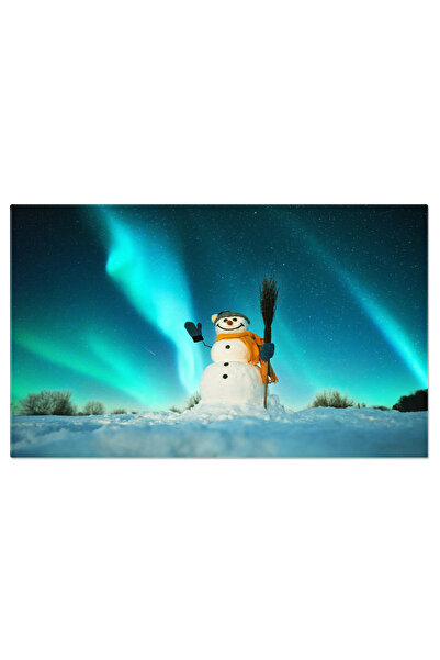 StoryGift Romania Tablou Canvas Om De Zapada Amuzant Cu Palarie Si Sal Rosu E...