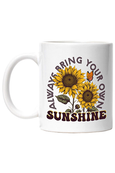 StoryGift Romania Cana cu mesajul "Always bring your own sunshine", ilustrati...