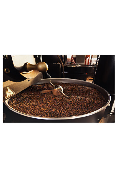 StoryGift Romania Tablou Canvas - Arta Rostirii: Procesul Cafelei In Masina De Prajit - Productie, Industrie, Pra