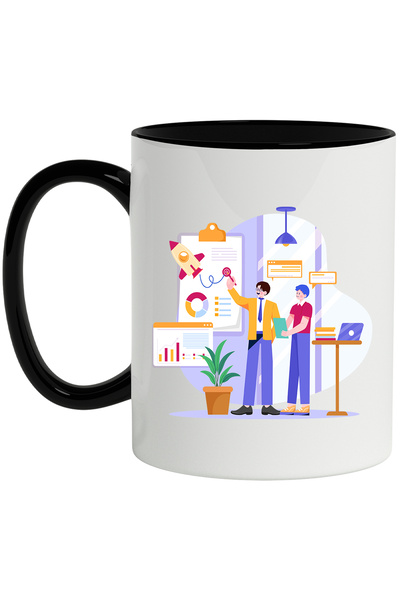 StoryGift Romania Cana Cu Racheta, Planificator, Birou, Laptop, Grafice, Mult...