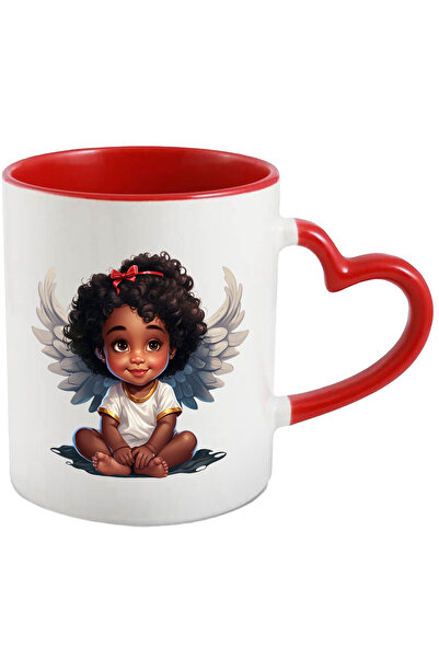 StoryGift Romania Cana cu o fetita de culoare | ilustratie | aripi de ingeras...