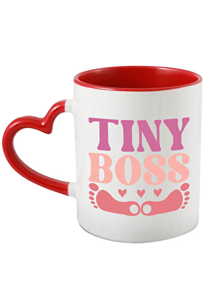 StoryGift Romania Cana cu textul in engleza "Tiny boss" - seful micut pasi be...