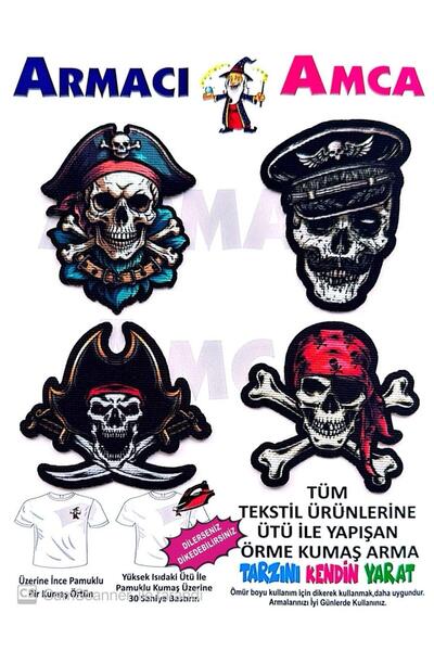 Armacı Amca Ütü İle Yapışan Örme Kumaş Arma / Yırtık Kapatıcı Yama / Patch Re...