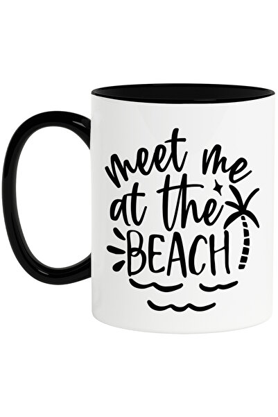StoryGift Romania Cana cu palmier si mesajul "Meet me at the beach" - intalne...